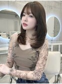 大人可愛いレイヤーカット＊ワンカールミディアムレイヤー