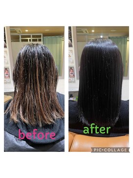 リリー 京都山科店(Lily) 髪質改善とトーンダウンカラー