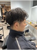 毛流れ/七三かきあげスタイル