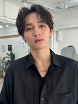 ポーチバイハニー オモテサンドウ(PORCH by HONEY omotesando)&nbsp;韓国マッシュセンターパートシャドウパーマニュアンスパーマ2