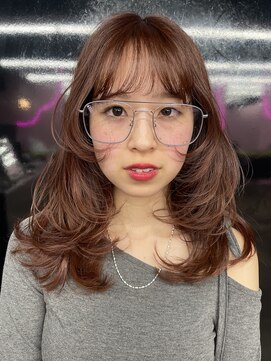 キジ(KIJI) フェイスレイヤー/レッドブラウン/ガーネットレッド