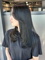 アルバム 銀座(ALBUM GINZA)&nbsp;ロング顔周りレイヤー韓国ヘア美髪_ba536201