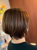 ヘアメイク ウエニ 上本町(HAIR MAKE UE2)&nbsp;白髪は染めつつ、自然なブラウンカラーに