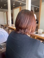 リム(Limb)&nbsp;【艶髪】レイヤーボブ　オレンジブラウン　髪質改善ケアカラー