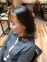 ココレ(cocole)&nbsp;フェイス☆フレーミングカラー　ゆるふわウェーブ　スタイル