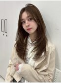 小顔美人レイヤーカット×アッシュカラー30代40代50代