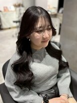 リー 梅田(Lee) eri/ブリーチなしカラー/地毛風カラー/韓国風スタイル/コテ巻き