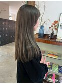 20代髪質改善カラーオリーブブラウン髪質改善トリートメント