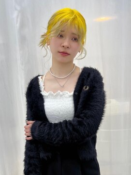 ティント 梅田(Tint) 【KENT】イエローデザインヘアアレンジ《大阪梅田駅》