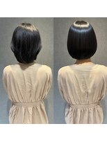 ディアーズ 徳島店(Dears)&nbsp;広がるボブを艶髪ストレートへ