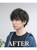 ジェットブラックキューサンロク(JET BLACK 936) 縦落ちツイストスパイラルパーマ