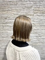 ビスカーム 浦和店(Vis calm)&nbsp;透明感抜群！エフェクトブリーチでダメージ最小限グレージュボブ