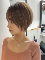 ラフ 立川(Laff) ショートヘアショートボブ白髪ぼかしハイライトカラーボブ
