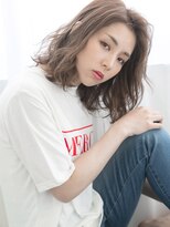 ヘアー センス 高崎店(hair SENSE) 外ハネボブ×ヴェールウェーブ☆切りっぱなし風 大人ロブ