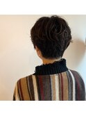 春に向けて、ショート×パーマ