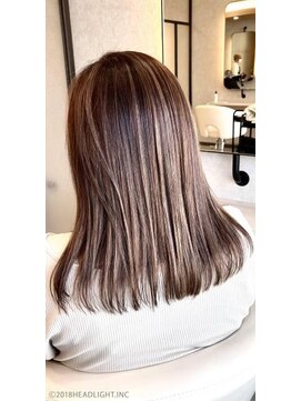 アーサス ヘアー デザイン 袖ケ浦店(Ursus hair Design by HEADLIGHT) ＃春色　エアタッチハイライトカラー　ピンクベージュ