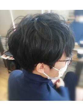 今日は美容院 くせ毛のような優しい印象パーマ