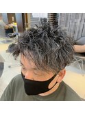 ソフトツイスト ショートアップバング
