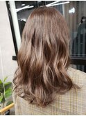 20代30代/大人かわいい/外ハネボブ/髪質改善/サンドベージュ