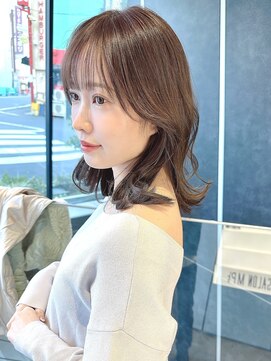 アンブル リュクス 池袋(amble luxe) グレーベージュ ニュアンスカラー ミルクティーピンク ブルー