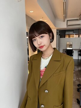 サンド 鹿児島中央(sand) 黒髪/グレーベージュ/レイヤーロング/前髪パーマ[鹿児島駅]