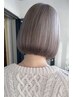 カット+ファイバープレックスブリーチ1回+カラー+前処理TR付￥17500