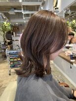 ナルヘアー 越谷(Nalu hair)&nbsp;シークレットハイライト/白髪ぼかし/オリーブカラー