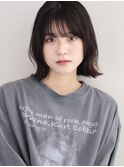 美髪 ピンクブラウン 切りっぱなしボブ エアリーロング