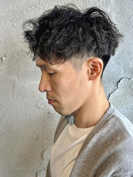 ニアウ 高崎店(Niau) メンズショートパーマそふとツイストスパイラルパーマ群馬高崎