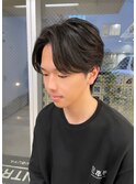 【INTRO.】スーツ短髪束感モテる黒髪シークレットパーマ流行