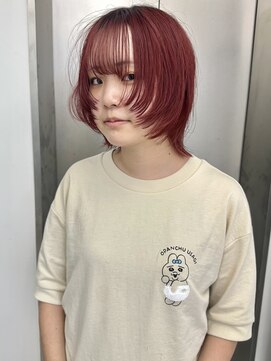 ビューナゴヤ 名駅(VIEW NAGOYA) 切りっぱなしボブ/ブルーブラック/ミニボブ/似合わせカット