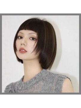 ゼット(Zet) 20代30代美髪ショートボブ/顔周りレイヤー/ストレート/クール