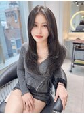 レイヤーカット/韓国/縮毛矯正/髪質改善/ブリーチなしカラー/