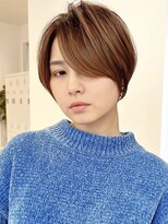 セイドット フクオカ(Say.FUKUOKA)&nbsp;【Say.福岡】前髪長めショート×ひし形シルエット×モカブラウン