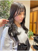 セミウェットウェーブグレージュインナーカラー10代20代30代40代