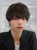 オーシャントーキョー 仙台(OCEAN TOKYO)&nbsp;シャドウパーマ黒髪マッシュ2ブロックスパイラルショートウルフ