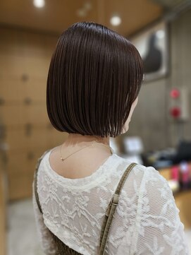 オーガニック ライフ 若葉 鶴ヶ島(organic+life) 20代30代大人可愛い韓国風並行ボブ