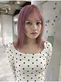 キャンディピンク×顔まわりカット