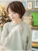 アシンメトリーナチュラルマッシュショートh3戸頭20代30代40代