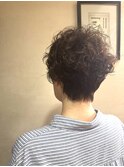 ショートでパーマ