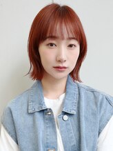 アイビー 吉祥寺(aivee) くびれショートボブ/切りっぱなし/ミニボブ/オレンジレッド暖色