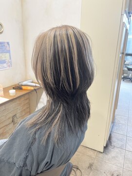 ネオリーブカップ 町田店(Neolive capu) ブリーチデザインカラー×レイヤーカット【ハッシュカット】