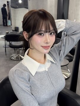 ラベル 渋谷(LAVEL) 顔まわり毛流れカット×髪質改善トリートメント