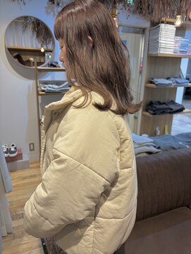 キチ(kichi.) [kichi.] 透明感ブリーチなしカラー×ミルクティーベージュ