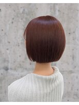 カットワークススリックバイフェローズ(CUT WORKS SLICK by fellows) 乾かすだけでまとまる艶ボブ+ブラウンカラー