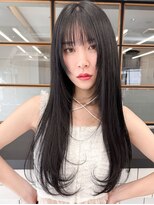 オルクドゥ(Orque deux) ロングレイヤーカット◆顔周りレイヤーワンカールでも盛れる艶髪