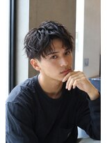スペックホルダー メンズ 藤井寺(Spec Holder)&nbsp;ツイストスパイラルパーマ/波巻きパーマ/ツーブロック/眉毛