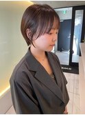 大人マッシュショート ショコラアッシュ