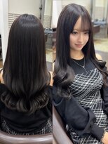 ルアナ 名古屋店(Luana)&nbsp;エクステとカラーでつくるアイドル黒髪ロング/名古屋名駅亀島栄