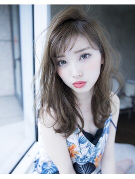 エストリア 栄店(ESTREA) エストリア栄店 オトナ可愛い流し前髪カールby平岩